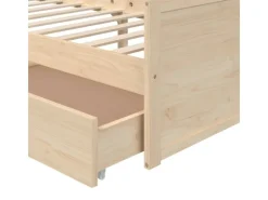 vidaXL Massivholzbett mit Schubladen Kiefer 90x200 cm1115420