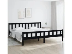 Betten^vidaXL Massivholzbett Schwarz 200x200 cm1271541