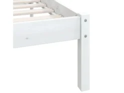 Betten^vidaXL Massivholzbett Weiß Kiefer 140x200 cm923543