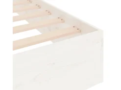 Betten^vidaXL Massivholzbett Weiß 200x200 cm1279614