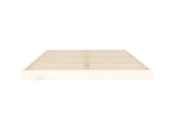 Betten^vidaXL Massivholzbett Weiß 120x200 cm Kiefer1370368