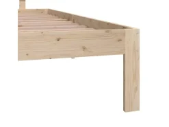 vidaXL Massivholzbett 90x190 cm 3FT Single1136836