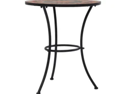 Mosaik^vidaXL Mosaik-Bistrotisch Orange/Grau 60 cm Keramik 46717