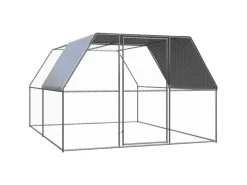 vidaXL Outdoor-Hühnerkäfig 3x4x2 m Verzinkter Stahl Modell 2