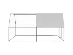 vidaXL Outdoor-Hühnerkäfig 3x4x2 m Verzinkter Stahl Modell 2