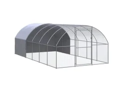 Kleintierbedarf^vidaXL Outdoor-Hühnerstall 3x6x2 m Verzinkter Stahl