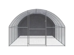 Kleintierbedarf^vidaXL Outdoor-Hühnerstall 3x4x2 m Verzinkter Stahl