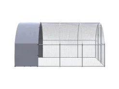 Kleintierbedarf^vidaXL Outdoor-Hühnerstall 3x4x2 m Verzinkter Stahl