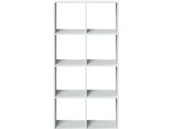 Bücherregale^vidaXL Raumteiler Bücherregal Weiß 69,5 x 29 x 137,5 cm Holzwerkstoff 858021