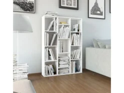 Bücherregale|Wanddekoration^vidaXL Raumteiler/Bücherregal Weiß 100x24x140 cm Holzwerkstoff