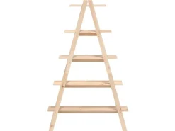 Bücherregale^vidaXL Regal mit 5 Böden A-Form 110x40x180,5 cm Massivholz Kiefer