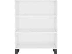 Sideboards^vidaXL Regalschrank Hochglanz-Weiß 69,5x32,5x90 cm Holzwerkstoff 828390