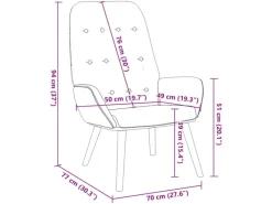 Sessel^vidaXL Relaxsessel Blau Stoff 4102646
