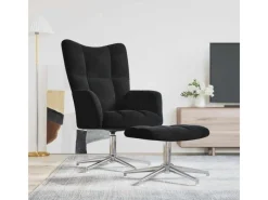 vidaXL Relaxsessel mit Hocker Samt 328134