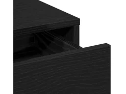 vidaXL Schminktisch mit Regal Schwarz Eichen-Optik 50 x 41 x 140 cm 865128