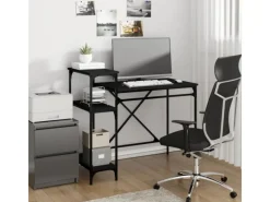 Weitere Regale^vidaXL Schreibtisch mit Regal 105x50x90cm Holzwerkstoff Eisen 826714