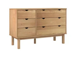 Sideboards|Kommode^vidaXL Schubladenschrank OTTA 113,5x39,5x73 cm Massivholz Kiefer