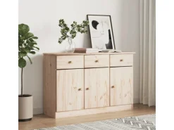 vidaXL Sideboard ALTA 112x35x73 cm Massivholz Kiefer 353937