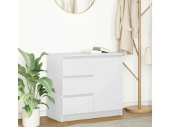 Sideboards|Kommode^vidaXL Sideboard mit Schublade Weiß 71x35x65 cm Holzwerkstoff 861571