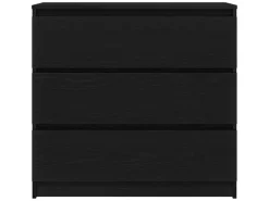 vidaXL Sideboard Schwarz Eichen-Optik 80x35x76 cm Holzwerkstoff 861734