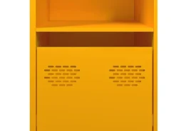 vidaXL Sideboard Senf 135x39x73,5 cm Kaltgewalzter Stahl 3307164