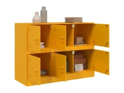 Sideboards|Kommode^vidaXL Sideboard Senf 99x39x73 cm Stahl 841796