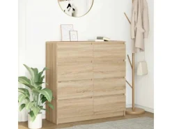 vidaXL Sideboard Sonoma-Eiche 100x35x99 cm Holzwerkstoff 3328491