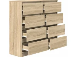 vidaXL Sideboard Sonoma-Eiche 100x35x99 cm Holzwerkstoff 3328491