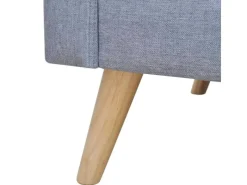 Kissenbezüge^vidaXL Sofa 2-Sitzer Stoff Hellgrau