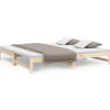 Betten^vidaXL Tagesbett Ausziehbar 2x(80x200) cm Massivholz Kiefer1369472