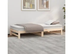 Betten^vidaXL Tagesbett Ausziehbar 2x(80x200) cm Massivholz Kiefer1369472