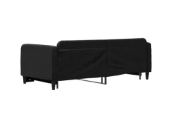 Betten^vidaXL Tagesbett Ausziehbar Schwarz 90x200 cm Stoff1898346