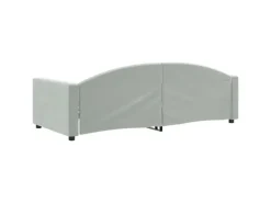 vidaXL Tagesbett Hellgrau 90x200 cm Samt1851818