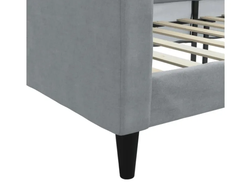 Betten^vidaXL Tagesbett Hellgrau 80x200 cm Stoff1843713