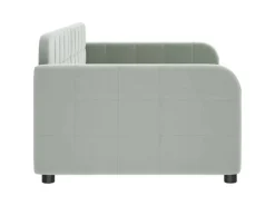 Betten^vidaXL Tagesbett Hellgrau 90x200 cm Samt1851836