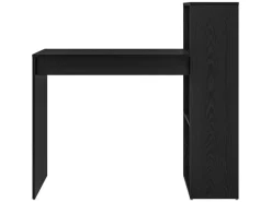 vidaXL Tisch Schwarz Eichen-Optik 108 x 55 x 103,5 cm Holzwerkstoff 869459