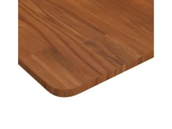 Regale Massivholz|Tische^vidaXL Tischplatte Quadratisch Dunkelbraun 80x80x1,5cm Eiche Behandelt