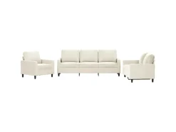 vidaXL 3-Tlg Sofagarnitur mit Kissen Samt 3201484