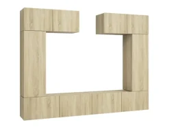 vidaXL 6-tlg. TV-Schrank-Set Sonoma-Eiche Holzwerkstoff 6