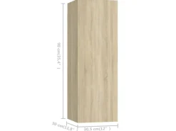 vidaXL 6-tlg. TV-Schrank-Set Sonoma-Eiche Holzwerkstoff 6
