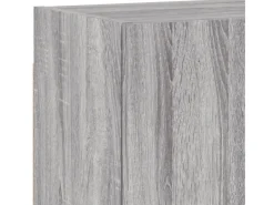 vidaXL 5-Tlg Wohnwand Grau Sonoma Holzwerkstoff 3216462