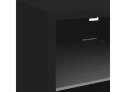 TV-Wände^vidaXL 7-tlg. Wohnwand mit LED-Beleuchtung Schwarz Holzwerkstoff Modell 1