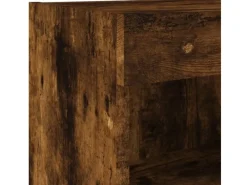 vidaXL 6-Tlg Wohnwand mit LED-Beleuchtung Räuchereiche Holzwerkstoff 3216619