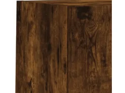 vidaXL 6-Tlg Wohnwand mit LED-Beleuchtung Räuchereiche Holzwerkstoff 3216619