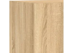 TV-Wände^vidaXL 5-tlg. Wohnwand mit LED-Beleuchtung Sonoma-Eiche Holzwerkstoff Modell 2