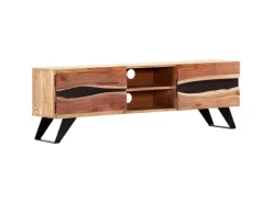 vidaXL TV-Schrank 140 x 30 x 45 cm Massivholz Akazie