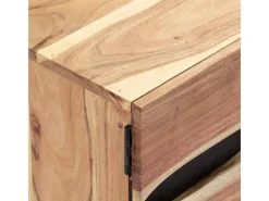 vidaXL TV-Schrank 140 x 30 x 45 cm Massivholz Akazie