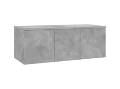 Wohnwände|TV-Wände^vidaXL TV-Schrank Betongrau 80x34x30 cm Holzwerkstoff