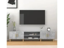 Wohnwände|TV-Wände^vidaXL TV-Schrank Betongrau 180x31,5x40 cm Holzwerkstoff Modell 1