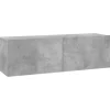 vidaXL TV-Schrank Betongrau 100x30x30 cm Holzwerkstoff
